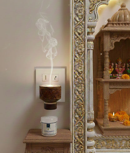 WOODEN AROMA OIL BURNER